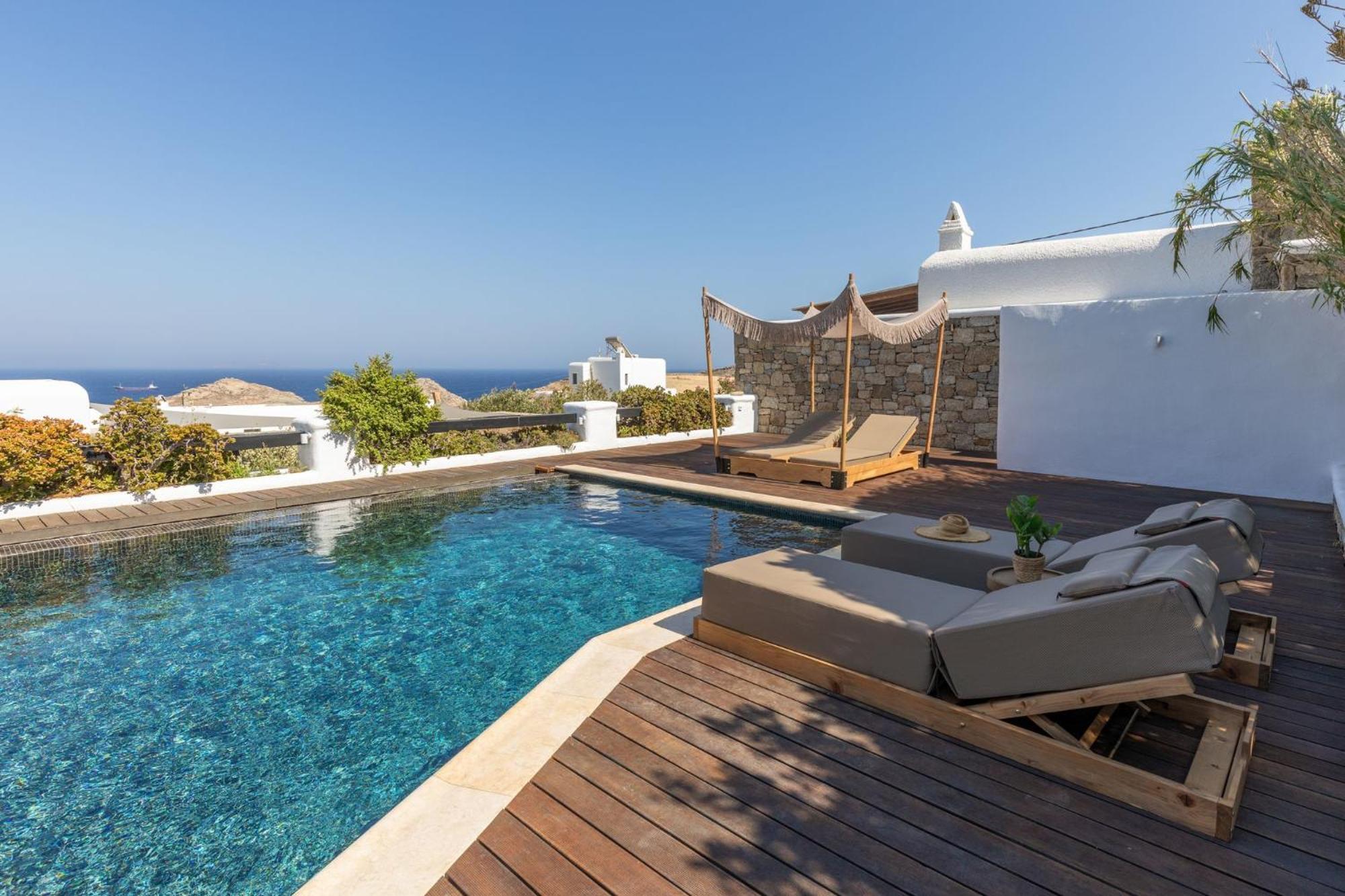 Myconian Platinum Senior & Deluxe Villas Kalafatis Ngoại thất bức ảnh